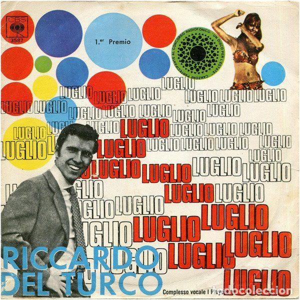 Discos de vinil: Riccardo Del Turco &ndash; Luglio (Vinyl, CBS 3587)