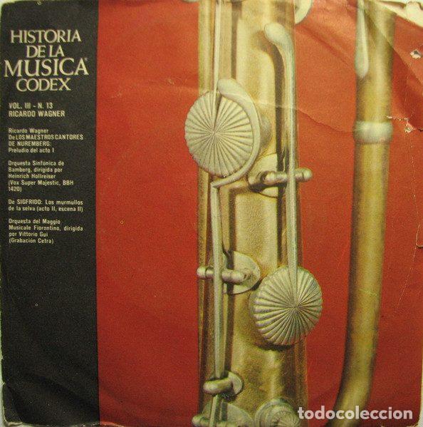 Vinyl records: Richard Wagner &ndash; Historia de la M&uacute;sica Codex Vol.III - N. 13 Ricardo Wagner (Vinyl, Codex HdM - 065)