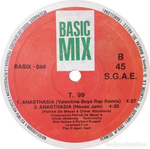 Discos de vinilo: T99 &ndash; Anasthasia (Rap Version Remix) (Vinyl, Basic Mix BASIX - 046) - Foto 4