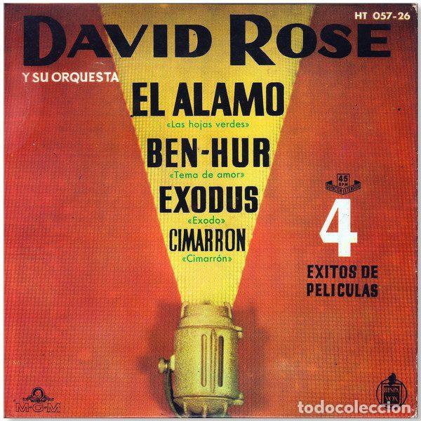 Discos de vinil: David Rose Y Su Orquesta &ndash; 4 Exitos De Pel&iacute;culas (Vinyl, MGM Records HT 057-26)