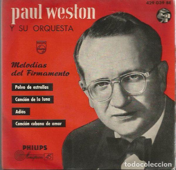 Discos de vinil: Paul Weston Y Su Orquesta &ndash; Melod&iacute;as Del Firmamento (Vinyl, Philips 429 039 BE)