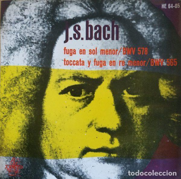 Vinyl-Schallplatten: J.S. Bach &ndash; Fuga En Sol Menor BWV 578 / Tocata Y Fuga En Re Menor BWV 565 (Vinyl, Erato HE 64-05)