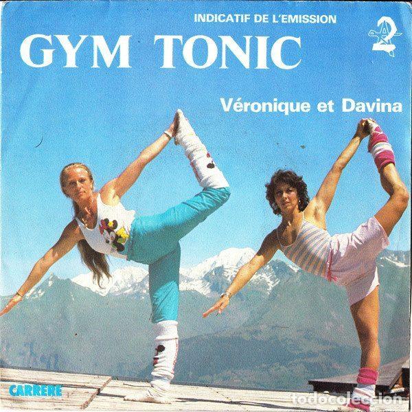 Discos de vinil: V&eacute;ronique & Davina &ndash; Gym Tonic (Indicatif De L'&eacute;mission) (Vinyl, Carrere 13.018)