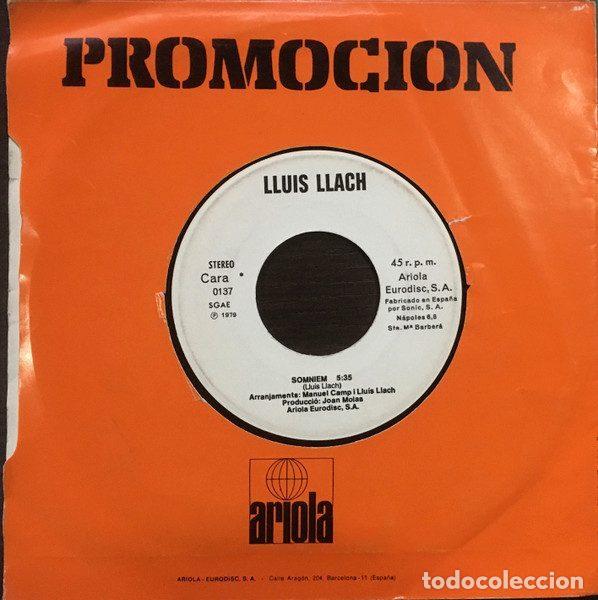 Discos de vinil: Lluis Llach &ndash; Somniem / La Mula S&agrave;via (Vinyl, Ariola 0137)