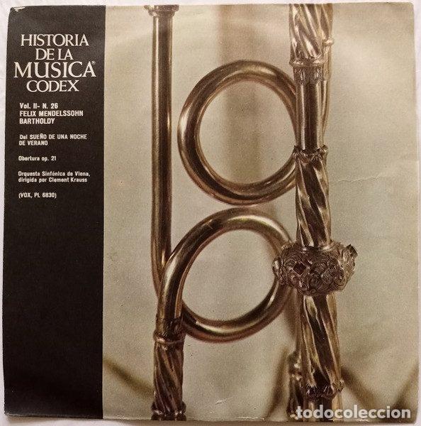 Discos de vinil: Felix Mendelssohn Bartholdy &ndash; Historia De La Musica Vol. II - N. 26 - Felix Mendelssohn...