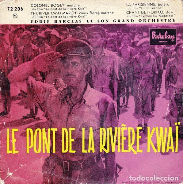 Disques de vinyle: Eddie Barclay Et Son Grand Orchestre &ndash; 19 - Le Pont De La Rivi&egrave;re Kwa&iuml; (Vinyl, Barclay 72 206)