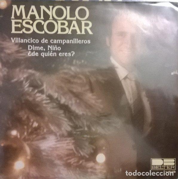 Dischi in vinile: Manolo Escobar &ndash; Villancico De Campanilleros (Vinyl, DB Belter 1-10.128)