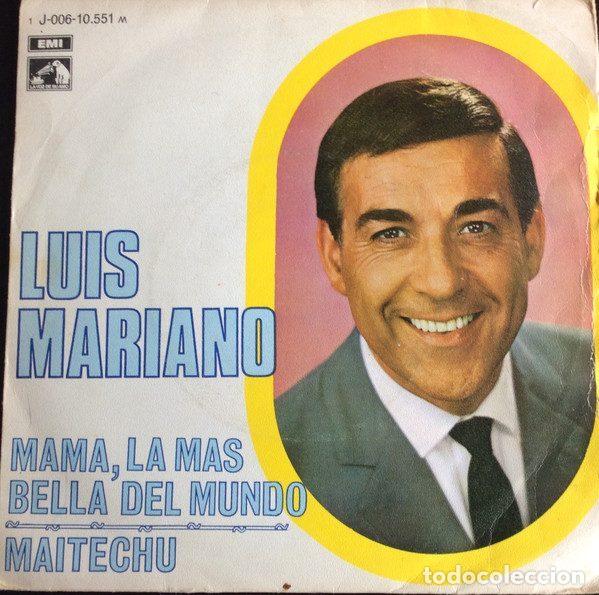 Vinyl-Schallplatten: Luis Mariano &ndash; Mama, La Mas Bella Del Mundo / Maitechu (Vinyl, La Voz De Su Amo 1 J-006-10.551 M)