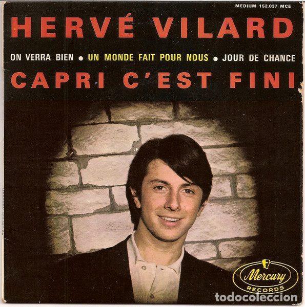 Vinyl records: Herv&eacute; Vilard &ndash; Capri C'est Fini (Vinyl, Mercury 152.037MCE)