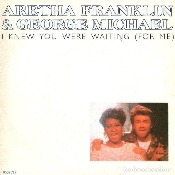 Discos de vinilo: Aretha Franklin & George Michael &ndash; I Knew You Were Waiting (For Me) (Vinyl, Epic EPC 650253 7)