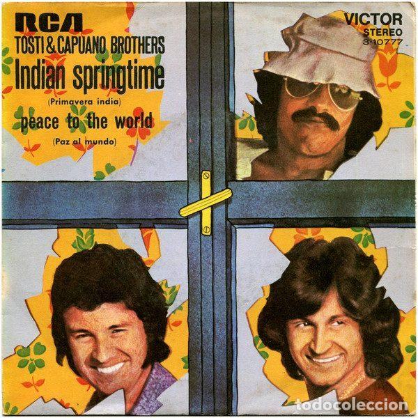 Discos de vinil: Tosti & Capuano Brothers &ndash; Indian Springtime = Primavera India (Vinyl, RCA Victor 3-10777)