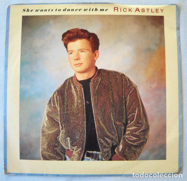 Discos de vinil: Rick Astley &ndash; She Wants To Dance With Me (Vinyl, RCA RCAS 73)