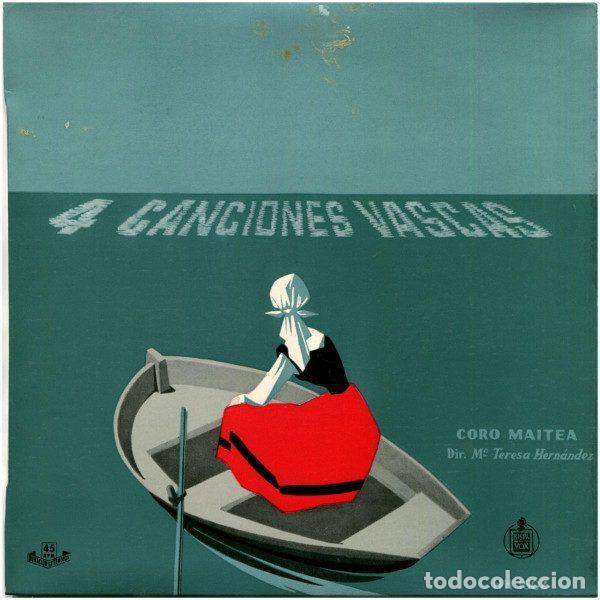 Discos de vinil: Coro Maitea &ndash; 4 Canciones Vascas (Vinyl, Hispavox HH 1602)