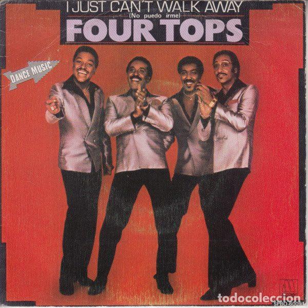 Disques de vinyle: Four Tops &ndash; I Just Can't Walk Away = No Puedo Irme (Vinyl, Motown SPBO-60091)