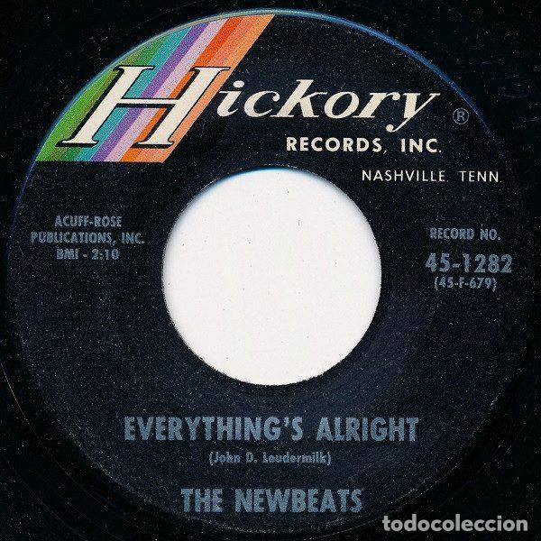 Disques de vinyle: The Newbeats &ndash; Everything's Alright / Pink Dally Rue (Vinyl, Hickory Records 45-1282)