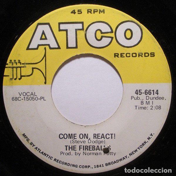 Discos de vinilo: The Fireballs &ndash; Come On, React! (Vinyl, ATCO Records 45-6614) - Foto 1
