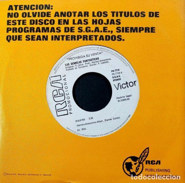 Discos de vinil: Las Gemelas Fantasticas &ndash; Walking / Empty Sky (Vinyl, RCA Victor PB-7718)