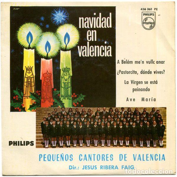 Discos de vinilo: Peque&ntilde;os Cantores De Valencia &ndash; Navidad En Valencia (Vinyl, Philips 436 361 PE)