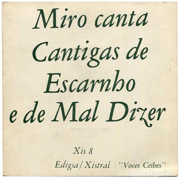 Discos de vinil: Miro &ndash; Miro Canta Cantigas De Escarnho E Mal Dizer (Vinyl, Edigsa XIS 8)
