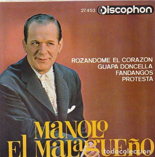 Vinyl records: Manolo &rdquo;El Malague&ntilde;o&rdquo; &ndash; Rozandome El Corazon (Vinyl, Discophon 27.453)