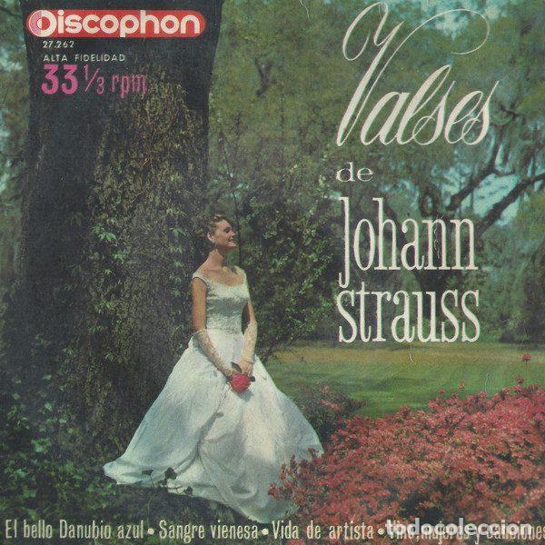 Discos de vinilo: Johann Strauss &ndash; Dalibor Br&aacute;zda Orquesta &ndash; Valses de Johann Strauss (Vinyl, Discophon 27.262)