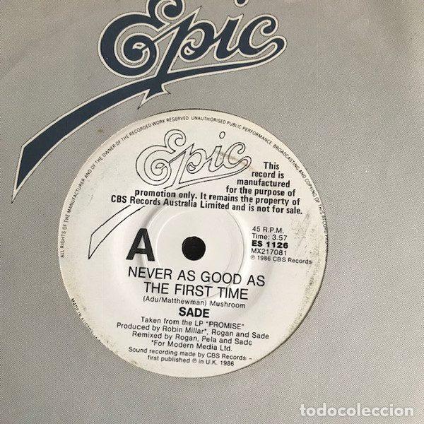 Vinyl records: Sade &ndash; Never As Good As The First Time (Vinyl, Epic ES 1126)