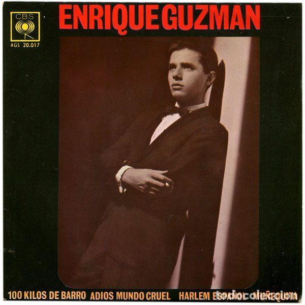 Discos de vinil: Enrique Guzm&aacute;n Con Los Salvajes &ndash; 100 Kilos De Barro / Adi&oacute;s Mundo Cruel / Harlem Espa&ntilde;ol /...