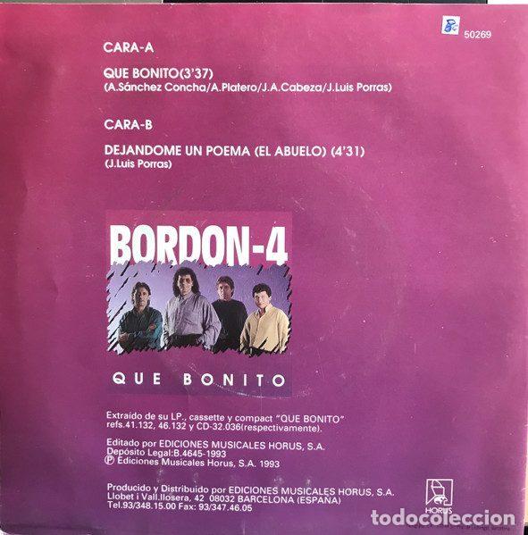 Discos de vinilo: Bordon-4 &ndash; Que Bonito (Vinyl, Horus 50269) - Foto 2