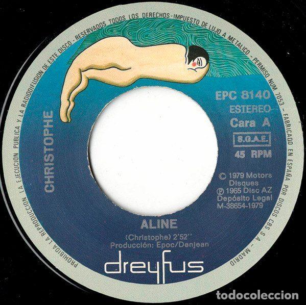 Discos de vinilo: Christophe &ndash; Aline (Vinyl, Disques Dreyfus EPC 8140) - Foto 3