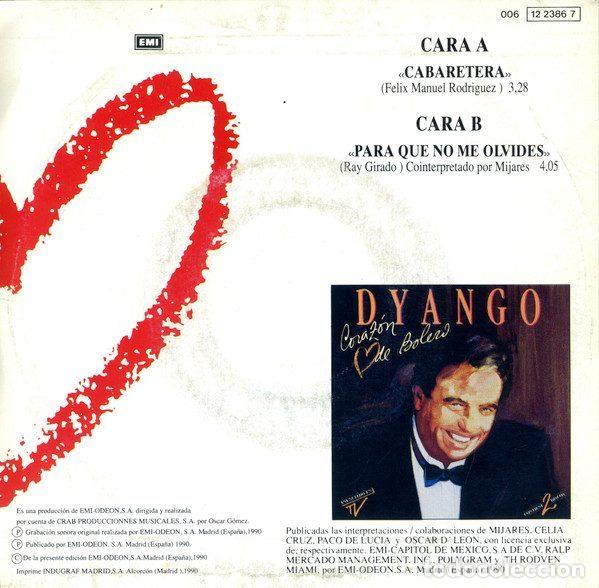 Discos de vinilo: Dyango &ndash; Cabaretera (Vinyl, EMI 006 12 2386 7) - Foto 2