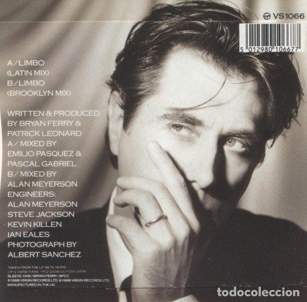 Discos de vinilo: Bryan Ferry &ndash; Limbo (Vinyl, Virgin VS 1066) - Foto 2