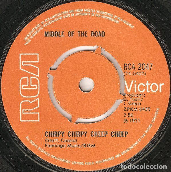 Vinyl records: Middle Of The Road &ndash; Chirpy Chirpy Cheep Cheep (Vinyl, RCA Victor RCA 2047)