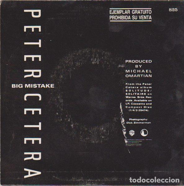 Discos de vinilo: Peter Cetera &ndash; Big Mistake (Vinyl, Warner Bros. Records 825) - Foto 2