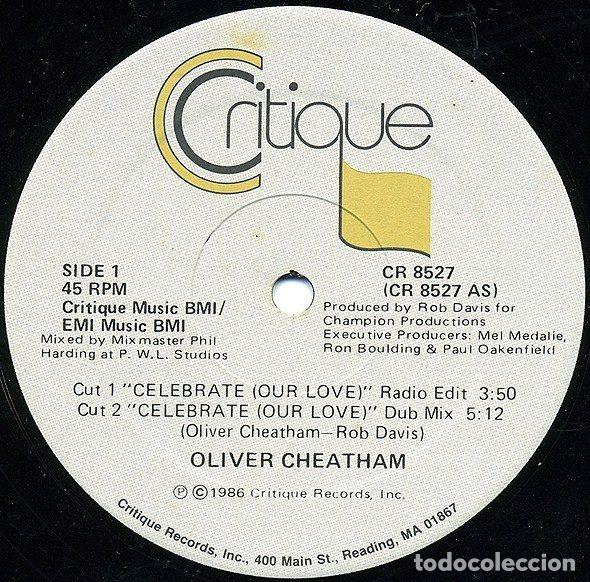 Vinyl-Schallplatten: Oliver Cheatham &ndash; Celebrate (Vinyl, Critique CR 8527)