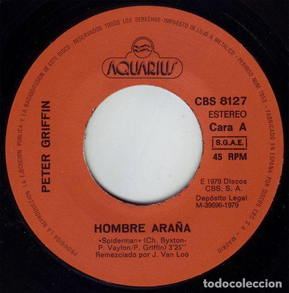 Discos de vinilo: Peter Griffin &ndash; Spiderman (Vinyl, Aquarius CBS 8127) - Foto 3