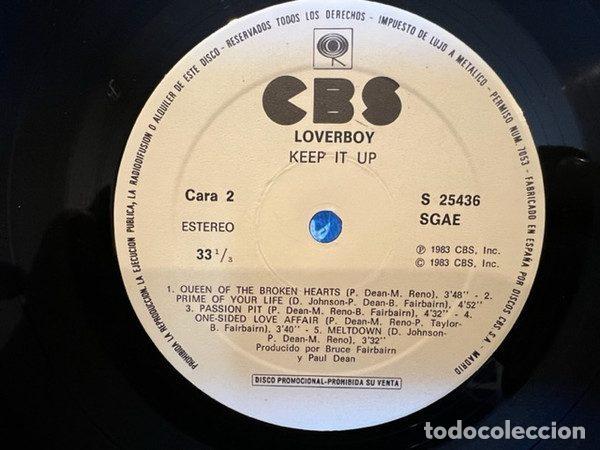 Discos de vinilo: Loverboy &ndash; Keep It Up (Vinyl, CBS S 25436) - Foto 2