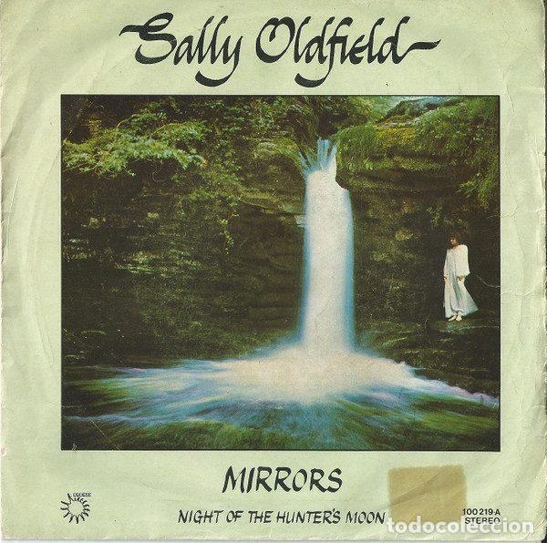 Dischi in vinile: Sally Oldfield &ndash; Mirrors / Night Of The Hunter's Moon (Vinyl, Bronze 100 219-A)