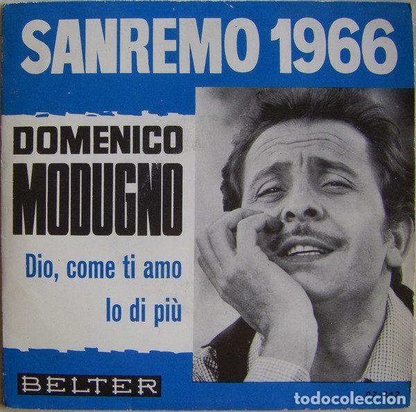 Dischi in vinile: Domenico Modugno &ndash; Dio, Come Ti Amo / Io Di Pi&ugrave; (Vinyl, Belter 07-242)