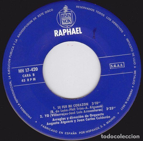 Discos de vinilo: Raphael &ndash; Eres Tu (Vinyl, Hispavox HH 17-420) - Foto 4