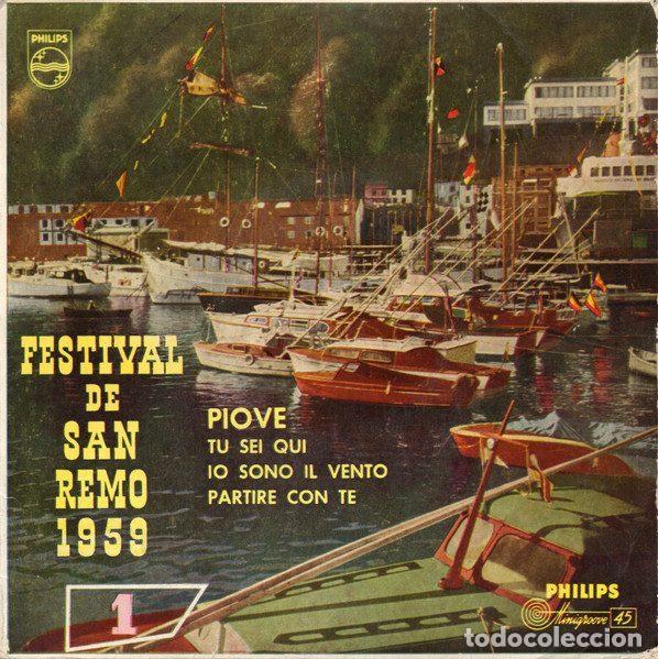 Discos de vinil: Arturo Testa &ndash; Festival De San Remo 1959 - N&ordm; 1 (Vinyl, Philips 431 004 PE)