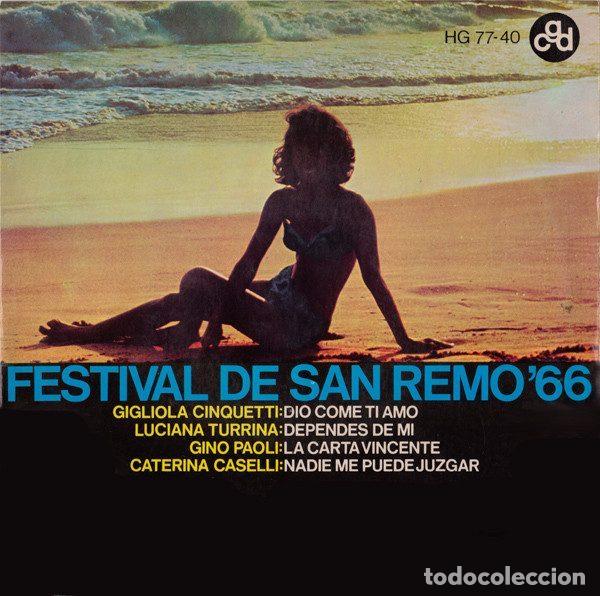 Dischi in vinile: Various &ndash; Festival De San Remo '66 (Vinyl, Hispavox HG 77-40)