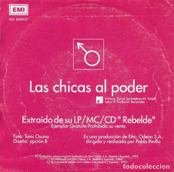 Discos de vinilo: David Santisteban &ndash; Las Chicas Al Poder (Vinyl, EMI 006 8600027) - Foto 2