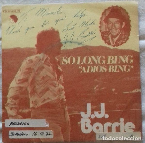 Dischi in vinile: J. J. Barrie &ndash; So Long Bing = Adi&oacute;s Bing (Vinyl, EMI 10 C 006-060.229)