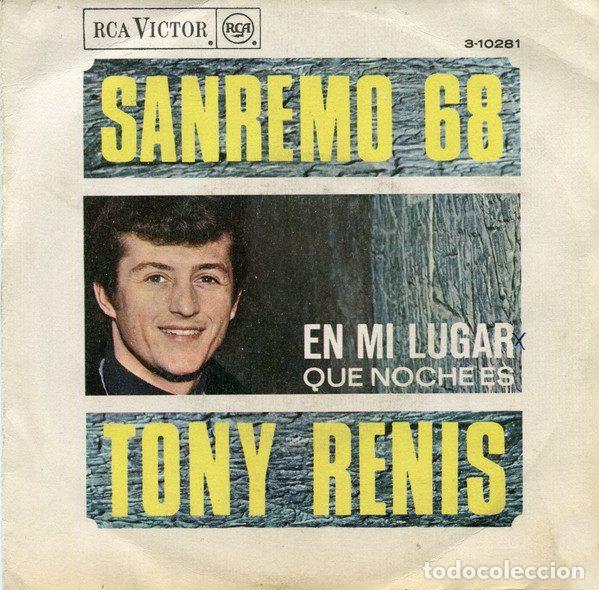 Dischi in vinile: Tony Renis &ndash; Sanremo 68 - En Mi Lugar (Vinyl, RCA Victor 3-10281)