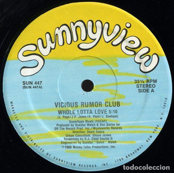 Discos de vinilo: Vicious Rumor Club &ndash; Whole Lotta Love (Vinyl, Sunnyview SUN 447)