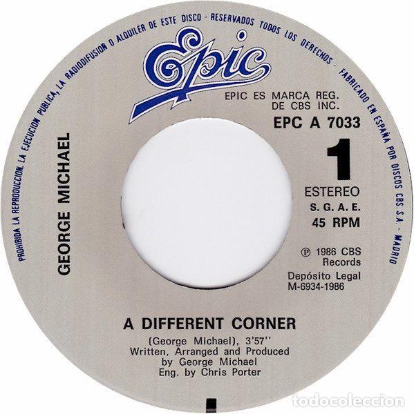 Discos de vinilo: George Michael &ndash; A Different Corner (Vinyl, Epic EPC A 7033) - Foto 3