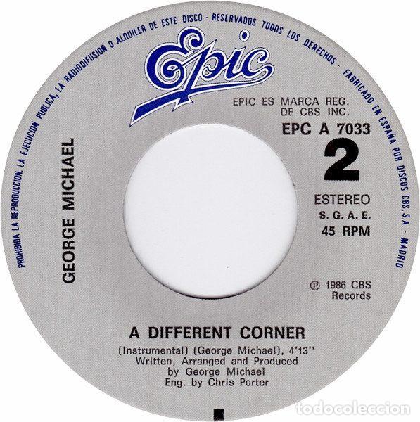Discos de vinilo: George Michael &ndash; A Different Corner (Vinyl, Epic EPC A 7033) - Foto 4