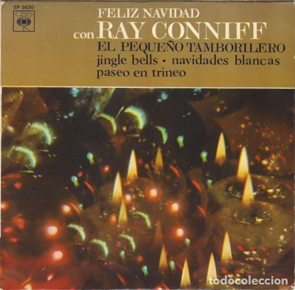 Discos de vinil: Ray Conniff &ndash; Feliz Navidad Con Ray Conniff (Vinyl, CBS EP 5620)