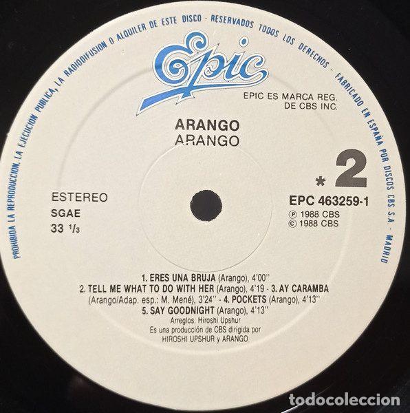 Discos de vinilo: Arango &ndash; Arango (Vinyl, Epic EPC 463259-1) - Foto 4