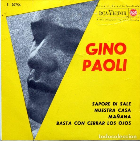 Discos de vinil: Gino Paoli &ndash; Sapore Di Sale (Vinyl, RCA Victor 3-20756)